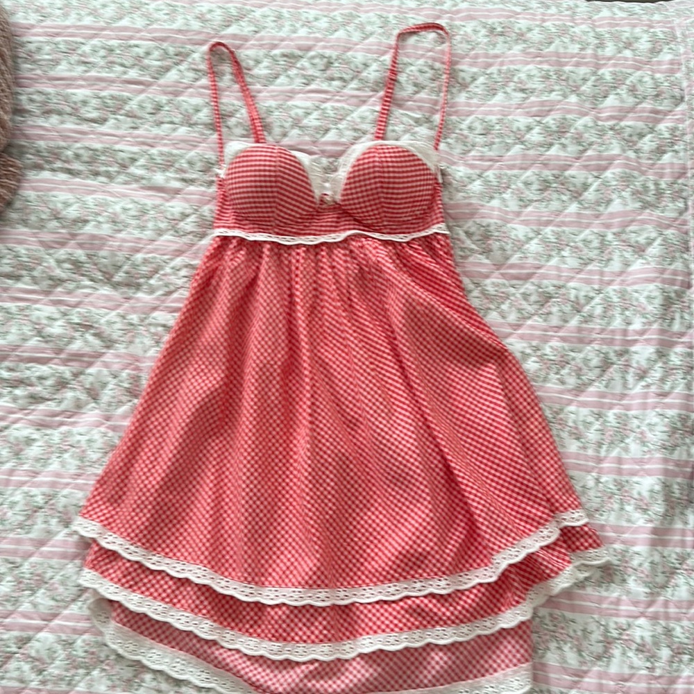 Kitteny lelette dress red gingham